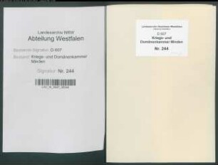 Neueinrichtung des Justizwesens in den Provinzen Minden-Ravensberg und Tecklenburg-Lingen und Bestellung der Justizbeamten - Band 4