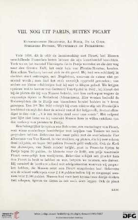 VIII. Nog uit Parijs, buiten Picart.