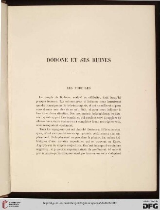 Dodone et ses ruines
