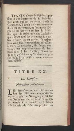 Titre XX.