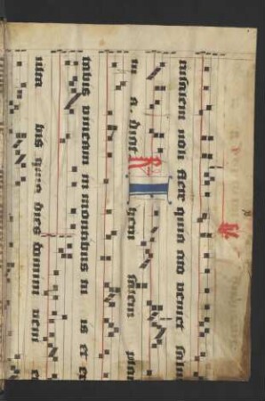 Fragment einer liturgischen Hs. (s. a. vorderer und hinterer Spiegel)