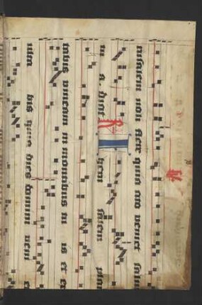Fragment einer liturgischen Hs. (s. a. vorderer und hinterer Spiegel)