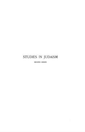 In: Studies in judaism ; Band 2