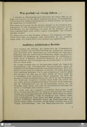 Was geschah vor vierzig Jahren...
