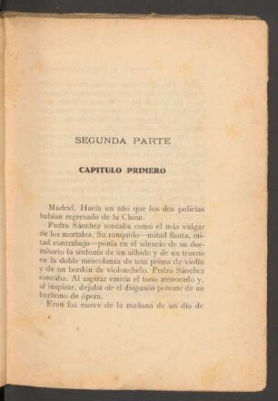 Capítulo primero