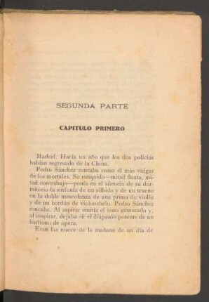 Capítulo primero