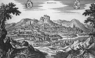 Stadtansicht von Marburg