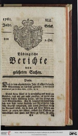 [XLI.-XLIV. Stück] (October 1761)