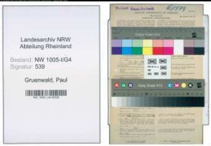Entnazifizierung Paul Gruenwald , geb. 10.08.1913 (Postarbeiter)