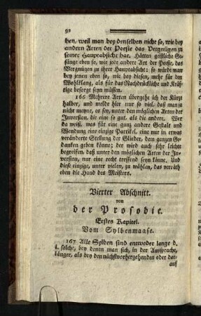 Vierter Abschnitt von der Prosodie