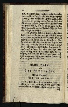 Vierter Abschnitt von der Prosodie