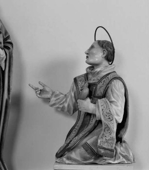 Altarfigurengruppe — Altarfigur des heiligen Franz von Sales