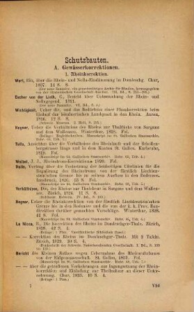 Schutzbauten : (Corrections de torrents, corrections fluviales, etc.) = Travaux de défense