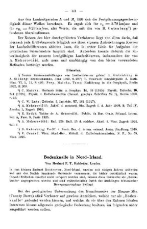 Bodenknalle in Nord-Irland