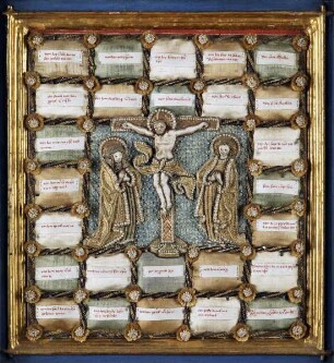 Reliquienaltärchen — Kreuzigungsgruppe