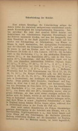 Ueberbürdung der Schüler