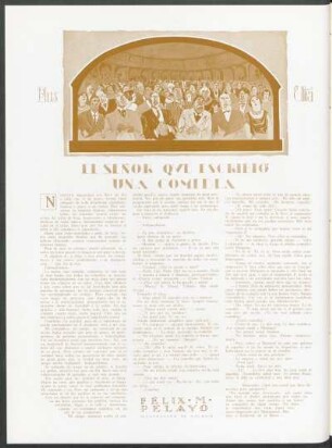 El señor que escribió una comedia
