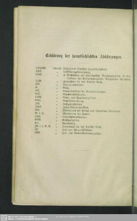 Erklärung der hauptsächlichsten Abkürzungen