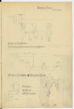 Dom, Wetzlar: Details (aus: Skizzen- und Fotoalbum 2)