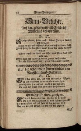 Sinn-Getichte.