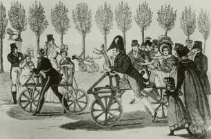 Frankreich, Paris, Draisinenfahrer