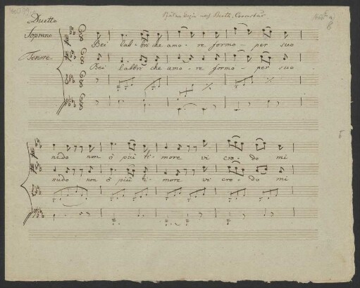 Bei labbri che Amore; V (2), pf; Es-Dur; LvBWV WoO 99, no. 1; KinB WoO 99, no. 1; HessB 1957 211