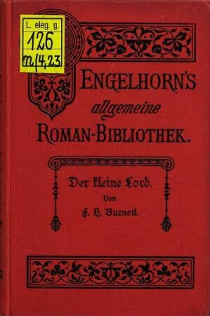 Der kleine Lord : = Little Lord Fauntleroy