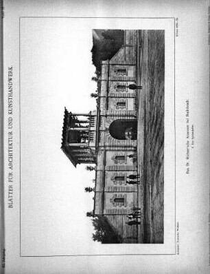 Tafel 37: Das Dr. Richter'sche Anwesen bei Rudolstadt. 3. Der Spirituskeller