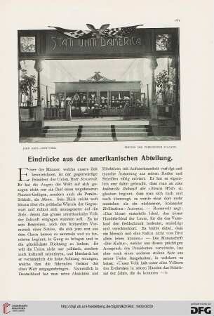 Eindrücke aus der amerikanischen Abteilung