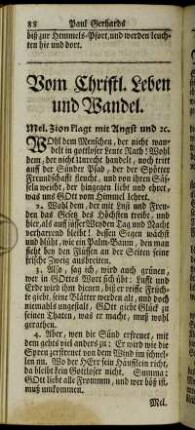 Vom Christl. Leben und Wandel.