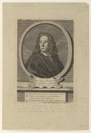 Bildnis des Jean Bapt.te Boyer Marquis d´Argens