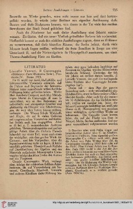 Literatur / [Notizen] / Kunstmarkt