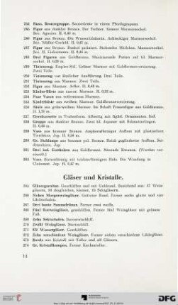 Gläser und Kristalle (Nr. 265-307)