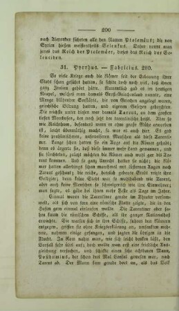 31. Pyrrhus. - Fabricius. 280