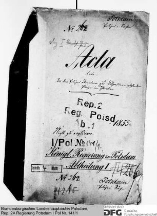 Plätze für das Polizeidirektorium im Theater