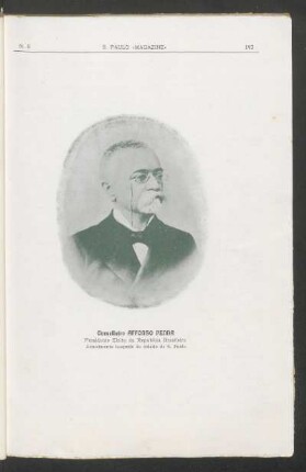 [Fotogravura do] Conselheiro Affonso Penna, Presidente Eleito da República Brasileira : Actualmente hospede da cidade de S. Paulo