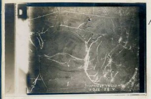 Foto der feindlichen Linie nordwestlich von Beaumont (-Hamel) (Luftbild)