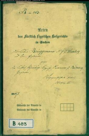Brüggemann Nr. 7 zu Siekholz gegen Schaumburg-Lippische Rentkammer zu Bückeburg - Weggerechtigkeit