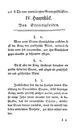 IV. Hauptstück. Von Streitigkeiten.