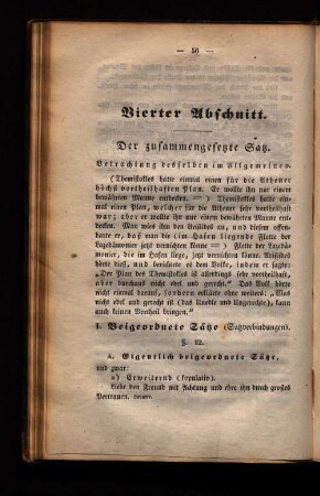 Vierter Abschnitt. Der zusammengesetzte Satz.