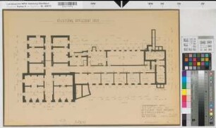 Soest, Amtsgericht und Gefängnis, Erweiterungsbau, Erdgeschoss, Grundriss, Baubestandszeichnung