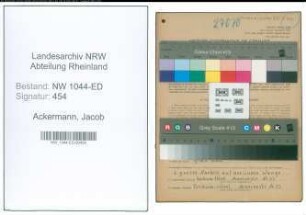 Entnazifizierung Jacob Ackermann , geb. 27.10.1897 (Bergmann)