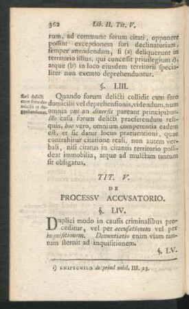 Tit. V. De Processu Accusatorio