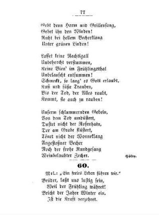 60. Mel.: "Ein freies Leben führen wir"