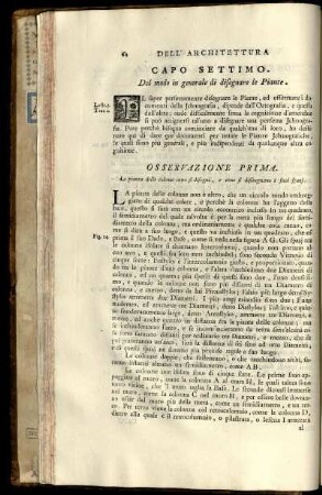 Capo 7. Del modo in generale di disegnare le Piante.