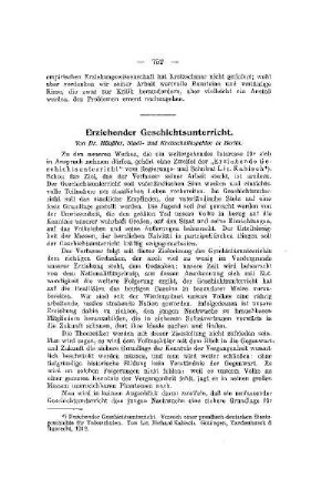 Erziehender Geschichtsunterricht