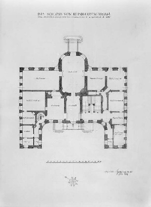Schloss in Reinhardtsgrimma: Grundriss des Erdgeschosses