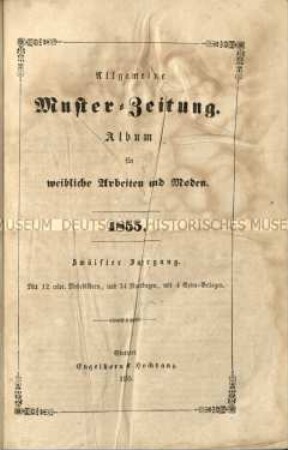 Allgemeine Musterzeitung. Jahrgang 12/13. 1855/56