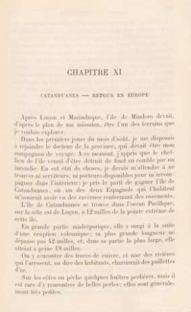 Chapitre XI. Catanduanes - Retour en Europe