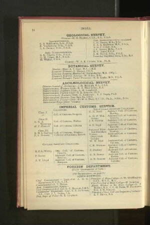 Government of India, Botanical Survey